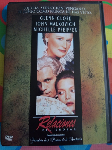 Dvd Relaciones Peligrosas  Glenn Close 