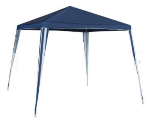 Toldo Poliester Azul Con Blanco 3x3m