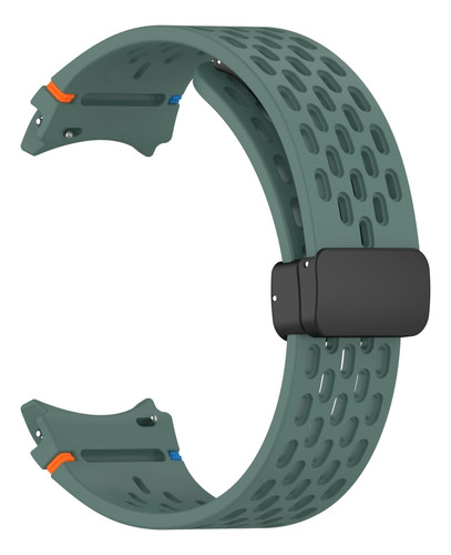 Correa De Reloj De Silicona Verde Oliva Para Samsung Galaxy