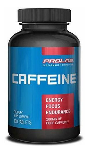 Prolab Cafeína Potencia Máxima 200 Mg Tabletas, 100-count