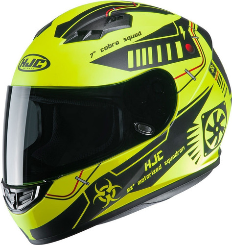 Casco Hjc Cs-15 Tarex Amarillo Integral Para Moto