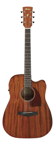 Guitarra Electroacústica Ibanez PF12MHCE para diestros open pore natural laurel open pore