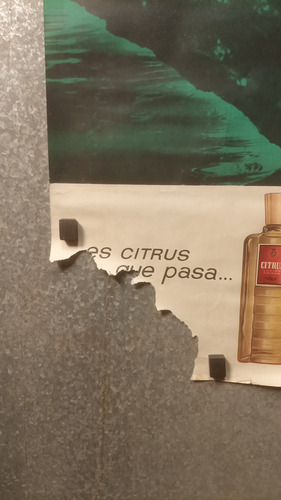Antiguo Afiche Publicitario De Loción Colonia Nantes 118 (Usado)