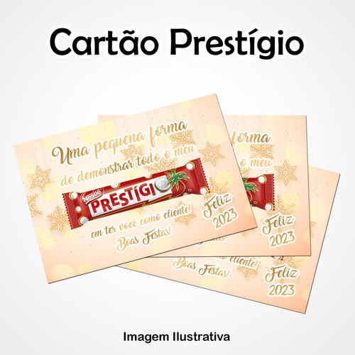 Cartão De Natal Prestigio Para Clientes Colaboradores 100und