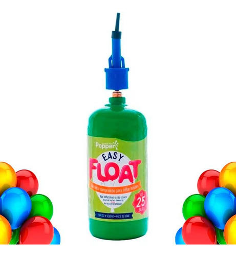 Easy Float Gás Hélio Comprimido P/ Balões Até 25 Bexigas