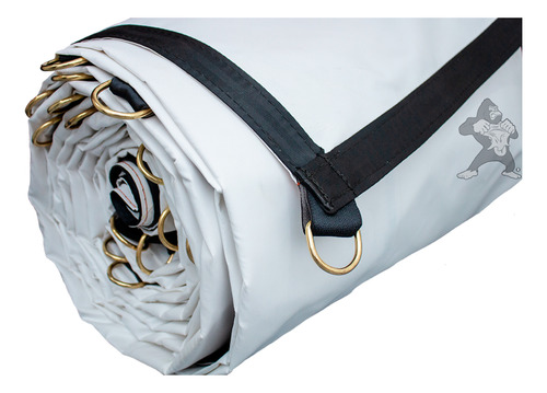 Lona Blanco 2x12 M Reforzada Uso Extra Rudo Tipo Camionera