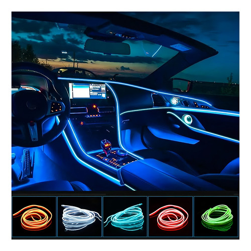 Luces En Tira Led Ambiental Para Piso Automotriz Luz Rgb