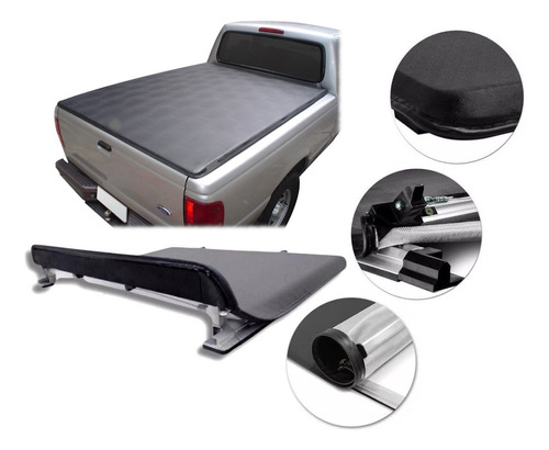 Lona Carroceria Ford Ranger 2010 Cabine Simples Com Barras