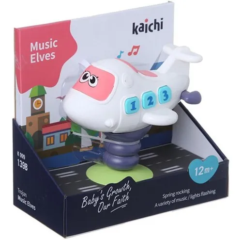 Avion Musical Para Bebe Con Sopapa Para La Mesa Kaichi