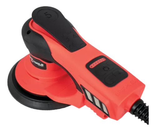 Lixadeira Elétrica Orbital Brushless 6 Pol 350w Sgt 4320 Cor Vermelho E Preto Frequência 50hz/60hz