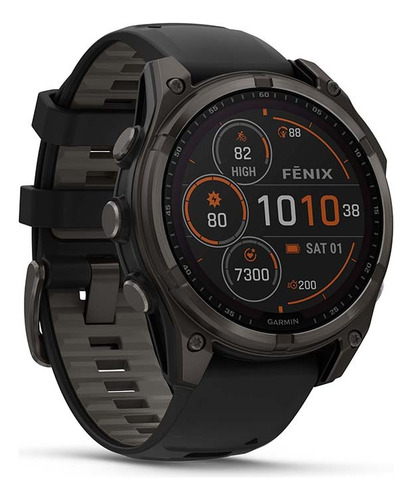 Fenix 8 47mm Solar Sapph Titanio Con Correa Negra