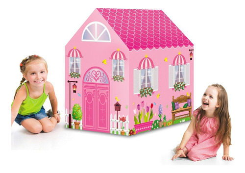 Carpa Princesa Infantil Casita De Juegos Color Rosa