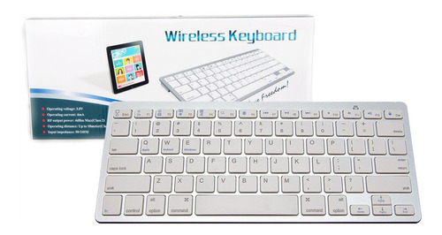 Teclado Inalambrico Bluetooth Wireles Keyboard Pc Tablet Cel