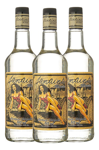 Kit 3 Cachaça Janaina Morena - Pirassununga 965ml