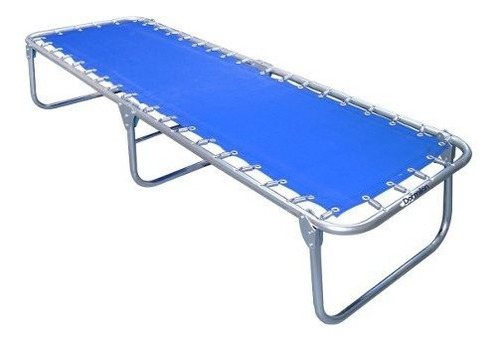 Catre Plegable De Lona Reforzada Excelente Calidad Color Azul