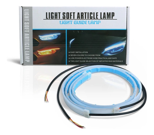 X2 Tira Led Flexible Direccional Foco Auto 60 Cm