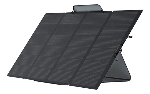 Panel solar portátil plegable Ecoflow, 400 W, Ip, panel solar, color negro, voltaje de circuito abierto, 41 V, voltaje máximo del sistema: 48 V