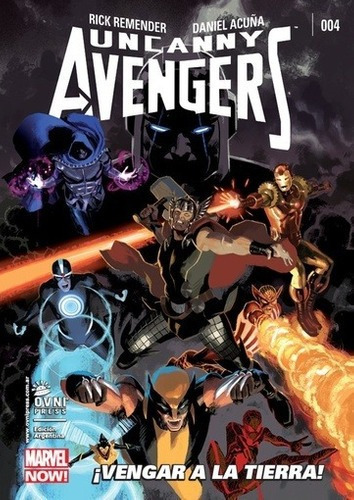 Uncanny Avengers 04 Marvel Now - Rick Remender, De Rick Remender. Editorial Ovni Press Marvel En Español
