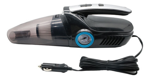 Aspiradora De Auto + Compresor De Aire 2 En 1 Color Negro Negro