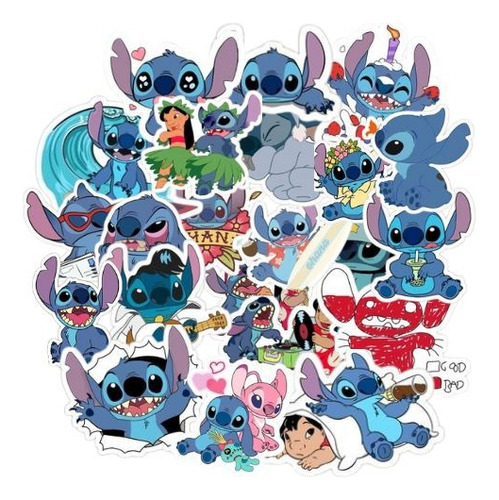 Lilo Y Stitch 50 Calcomanias Stickers Película Stitch