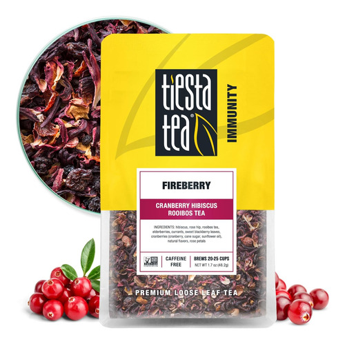 Tiesta Té Sin Cafeína, Mezcla De Hojas 1.7oz