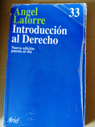 Libro Introducción Al Derecho - Ángel Latorre