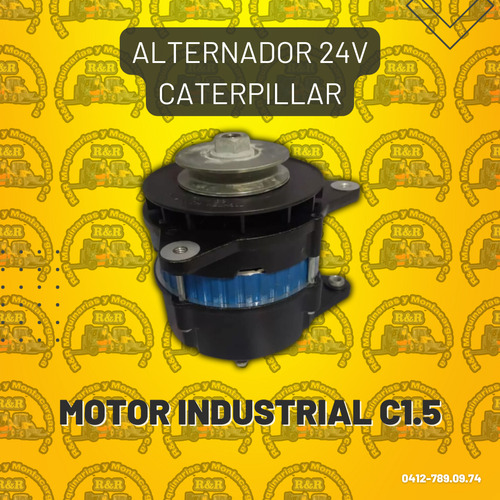 Alternador 24v Caterpillar Motor Industrial C1.5