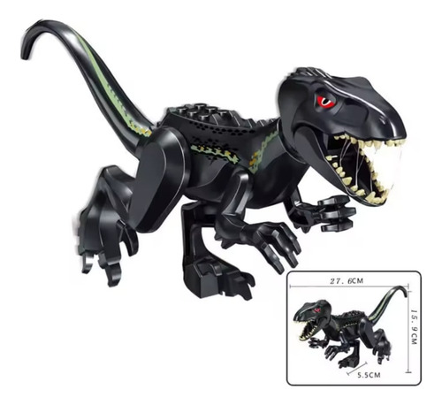 Dinossauro Bloco Montar Peças Construção Kit Com 2