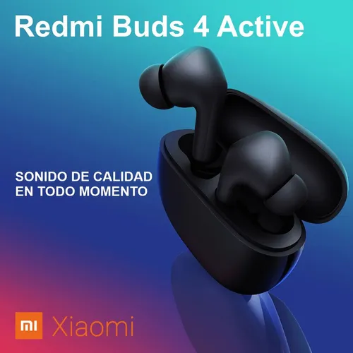 Xiaomi Redmi Buds 4 Active Auriculares inalambricos Bluetooth, 28 Horas de  batería, IPX4 Resistentes al Agua, Control táctil, Auriculares Bluetooth  5.3 de Ruido con IA para Llamadas- Negro : : Electrónica