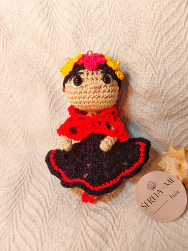 Boneca Frida Kahlo Amigurumi