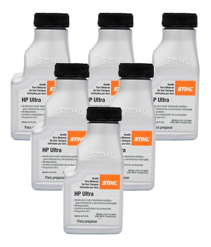 Aceite Stihl Ultra Sintético 2 Tiempos 100 Ml C/u (six Pack)