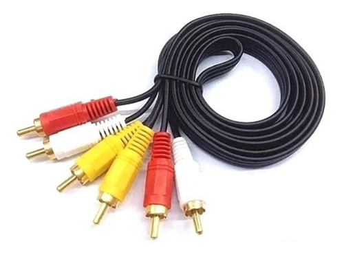 Cable Rca Audio Video 3 Puntas 1.5mts Dvd Blu Ray  Tv