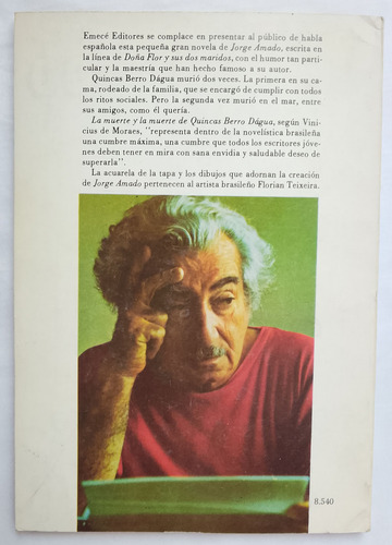 La Muerte Y La Muerte De Quincas Berro Dágua / Jorge Amado (Usado)