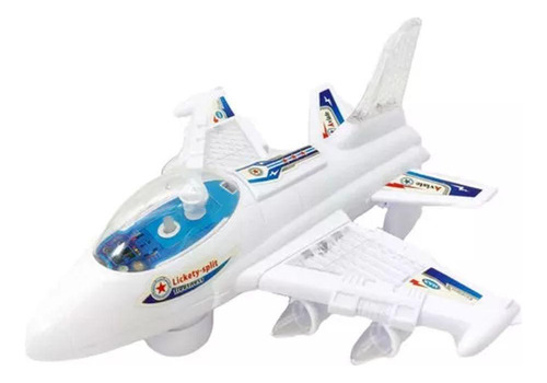 Brinquedo Infantil Avião Bate Volta Luz E Som - Wellkids