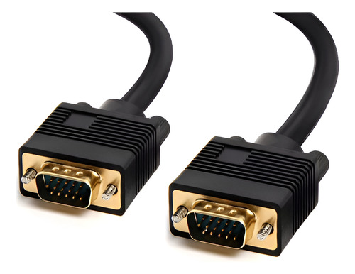 Cable Vga 3 Mts. Macho/macho, Conector Baño Oro