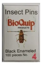 Comprar Alfileres Para Entomología (100 Alfileres) Tamaño 4 Black