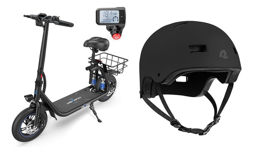 C1 Pro Scooter Eléctrico Con Cesta, Retrospec Dakota Casco P