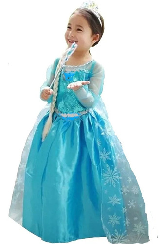 Vestido , Disfraz De Frozen , Talles De 3 A  6 Años.