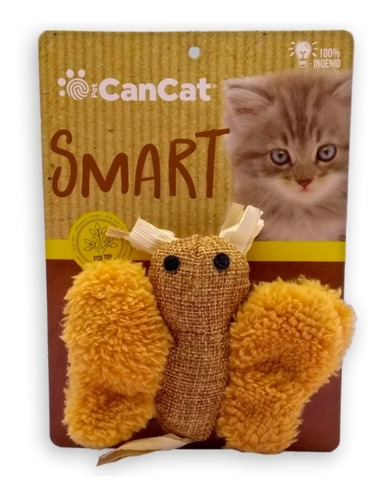 Cancat Smart Abejita Juguete Peluche Interactivo P/ Gato Color Marrón