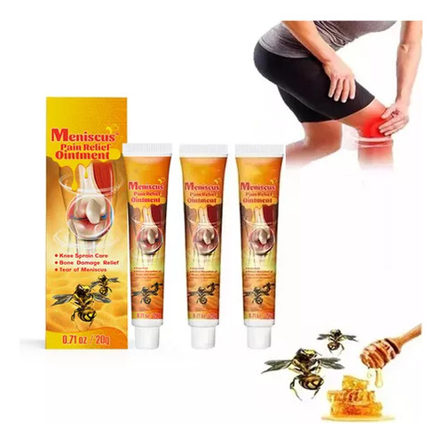 Crema De Veneno De Abeja Para El Dolor Articular 20 G*3