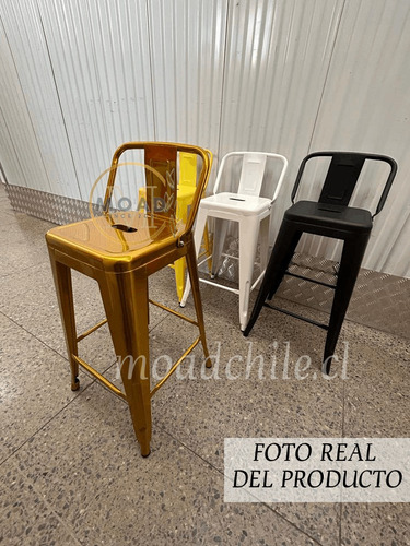 Taburete Metálico Apilable Modelo Tolix 64cm/moadchile