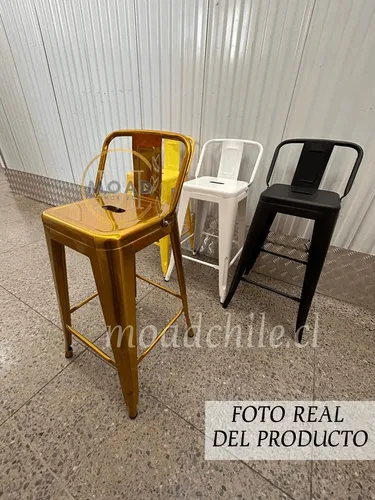 Taburete Metálico Apilable Modelo Tolix 64cm/moadchile