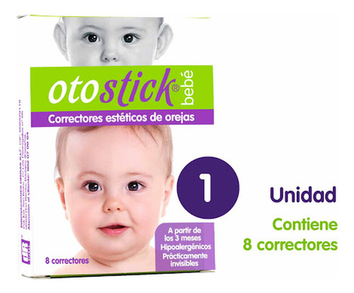 Corrector De Orejas Para Bebes Otostick X 8und