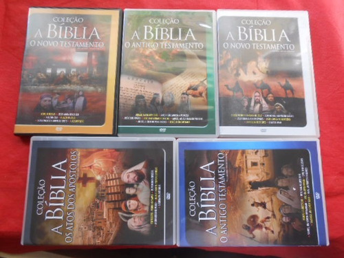 Coleção A Bíblia Lote 5 Dvds Originais Único No Ml Compre Já