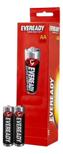 Pilas Eveready Aa Super Heavy Duty Carbon Zinc R6 Caja 60u