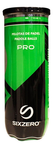 Tubo Pelotas Padel Sixzero X 3 Balls Paddle Pro Importadas