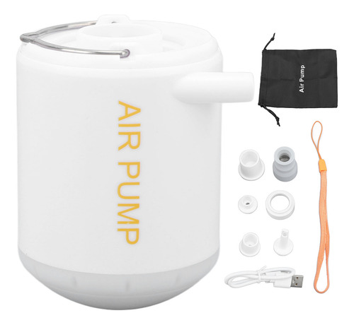 Mini Bomba De Aire Recargable Potente Que Se Infla Y Desinfl