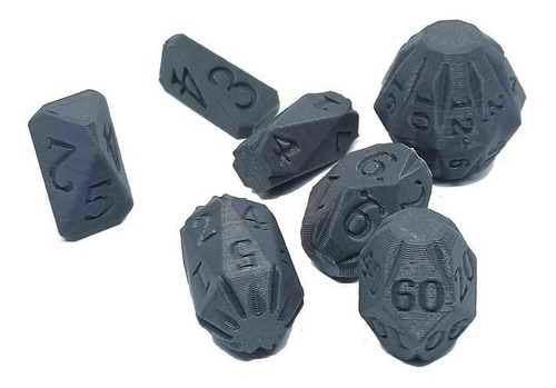 Kit De Dados Para Rpg Com Sete Dados D&d Conjunto Dice Idioma Não Aplicável 0