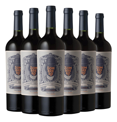 Vino Sombrero Cabernet Sauvignon Caja X 6 X 750ml. 