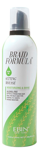 Mousse Fixação Ebin Hidratante E Brilho 345ml Oliva